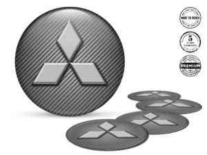 Mitsubishi Rademblem Ausgabe Premium Gewölbte Aufkleber